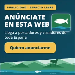 Maqueta de banner cuadrado de 250 por 250 píxeles para la barra lateral, con el texto «Anúnciate en esta web», el logo de la licencia, un paisaje con un ciervo y la etiqueta «Publicidad · espacio libre».